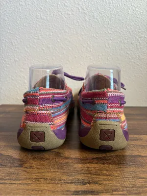 Twisted X Women's Purple Serape Driving Mocs thumbnail 4
