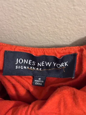Jones New York Orange Halter Dress thumbnail 2