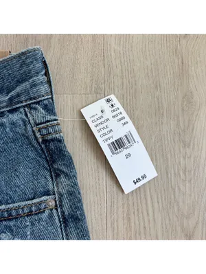 PacSun NWT Women's High Rise Relaxed Short Dark Wash Denim Size 29 thumbnail 2