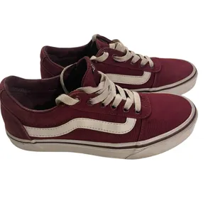Vans Ward Burgundy Skate Low Top Sneakers Women’s Size 6.5 Lace Up thumbnail 3