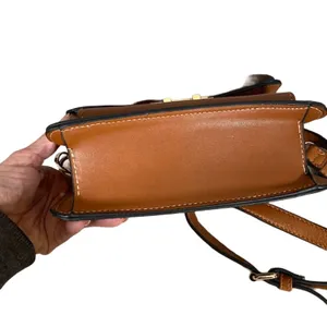 Brown Faux Leather Square Camera Crossbody Messenger Bag Women thumbnail 11