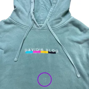 Fanjoy | David Dobrik Merch “David’s Vlog” Mint Green Drawstring Pullover Hoodie thumbnail 5