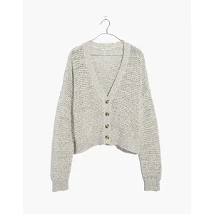 Madewell Cream Cozy Knit Cardigan thumbnail 2