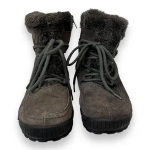 BareTraps Daysha brown fur lined hiking boot size 8 thumbnail 2