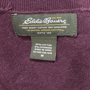 Eddie Bauer Maroon Cashmere Blend Sweater Women’s Medium thumbnail 2