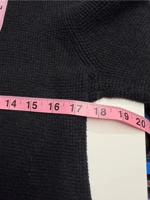 Michael Kors cotton‎ wool blend sweater textured black long sleeve neutral small thumbnail 4