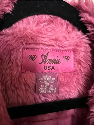 Vintage Annie USA Pink Faux-Fur Lined Corduroy Jacket thumbnail 5