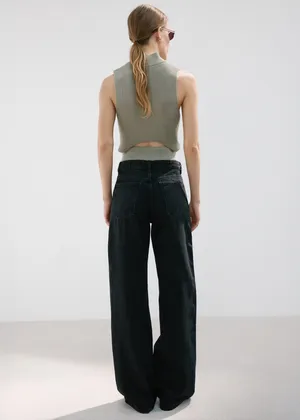 MANGO Danila High Rise Wide Leg Jeans thumbnail 2