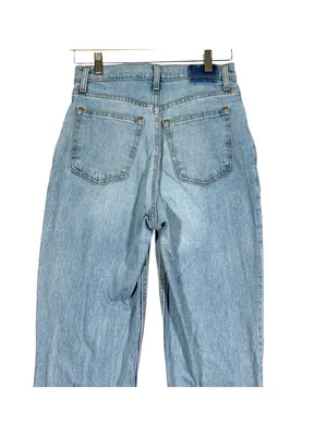 Abercrombie & Fitch the 90s Straight Ultra High Rise Distressed Jeans size 4 Lon thumbnail 6