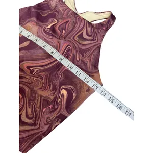 Beyond Yoga Womens Small Plum‎ Copper Marble High Neck Racerback Athletic Tank thumbnail 8