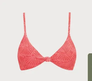 Berlook Jacquard Knot Bikini Top ONLY 43 Red Size M thumbnail 5