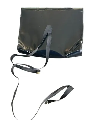 Dior Beaute Black Patent Leather Cosmetic Pouch Parfum Clutch thumbnail 4