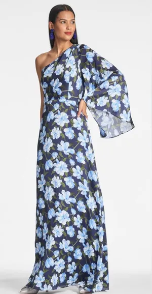 Sachin & Babi Keely Gown Ocean Blue Magnolia thumbnail 1