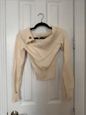 Tiger Mist Off The Shoulder Cream Kiera Sweater thumbnail 4