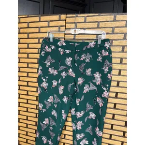 Eliane Rose Green‎ Floral Dress Pants Size 10 thumbnail 3