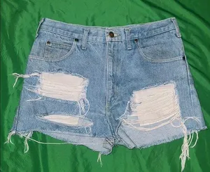 Carhartt Blue Jean Shorts Distressed size 32 x 30-run small see measurements thumbnail 1