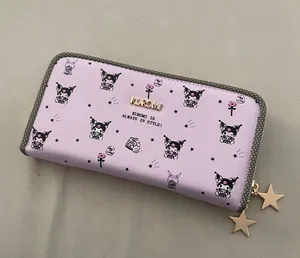 Kuromi Zipper Long Wallet Purple thumbnail 1