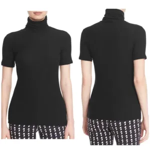 Theory black turtleneck top NEW thumbnail 3