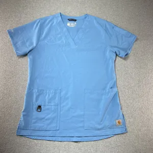 Carhartt Force Modern Fit Scrub Top V-Neck - Sky Blue thumbnail 1