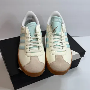 adidas Women's Sneakers in Cream and Light Blue thumbnail 2