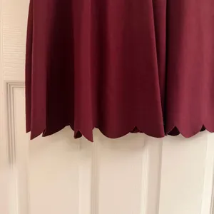 Lulus Cumulonimbus Clouds Burgundy Skater Dress Medium thumbnail 6