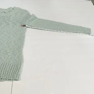 LL Bean Signature Blue Green Cotton‎ Ragg Crewneck Pullover Sweater Size XS thumbnail 7