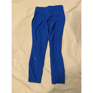 Lululemon‎ Size 10 Base Pace HR Crop 23" Tight Leggings PSYH Psychic Blue thumbnail 7