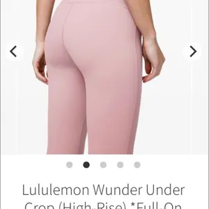 Lululemon Lululemon Wunder Under Crop (High-Rise) *Full-On Luxtreme 21" size 6 thumbnail 3