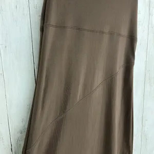 Brown Sleeveless Stretch Lightweight Plain Basic Midi Dress 9/10 Size undefined thumbnail 3