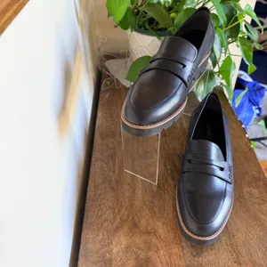 Vionic Cheryl II Loafer Size 12 Black Leather Lug Sole Preppy Dark Academia Shoe thumbnail 5