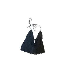 Women's princess Polly Black Halter Crop Top Size 2 thumbnail 8