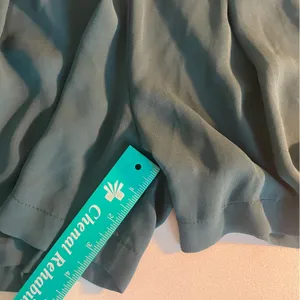BCBGMaxAzria Dark Green High-Waist Shorts, small thumbnail 3