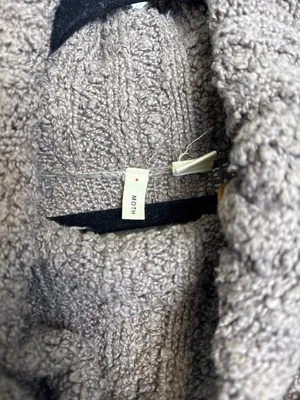 Moth Anthropologie cowl neck brown knitted sweater boho western small thumbnail 5