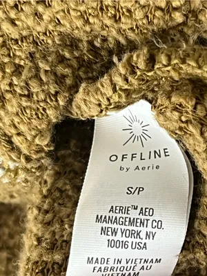 OFFLINE BY AERIE Drawstring Funnel Neck Kangaroo Pocket Cropped Pullover Small thumbnail 4