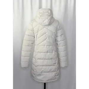 BENCH Long Hooded Puffer Coat Removable Hood Pockets‎ Minimalist Quilted X-Small thumbnail 9
