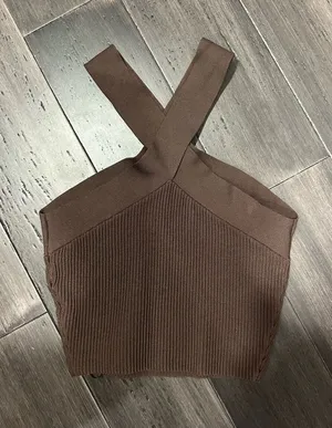 Aritzia Cross Neck Tank thumbnail 1