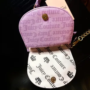 Juicy Couture Purple Mini Crossbody Bag Logo Patch Chain Strap NWT thumbnail 5