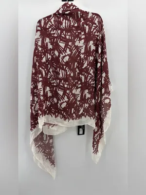 Rag & Bone Sally Sarong in Deep Plum Palm thumbnail 6