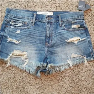 Abercrombie ✨ Destroyed Denim Shorts✨ thumbnail 3