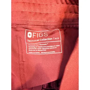 Figs Zamora Jogger Scurb Pants Burgundy PO 1777 Size Medium‎ Petite thumbnail 5