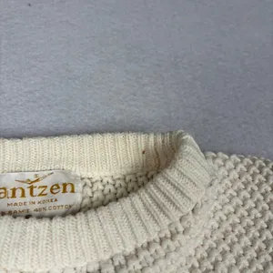 VTG 70s Jantzen Knit Duck Sweater Women's S Cream Country Cottage Prairie Autumn thumbnail 10