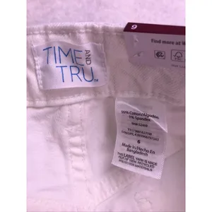 Time and Tru Wide Leg Jean Womens 6 White High Rise TT1736016271W Denim thumbnail 2