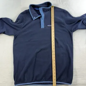 Patagonia Men's M Medium‎ Micro D Snap-T Pullover Microfleece Blue Sweatshirt thumbnail 8