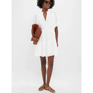 NEW Tuckernuck White Eyelet Crawford Dress Size XXS thumbnail 2