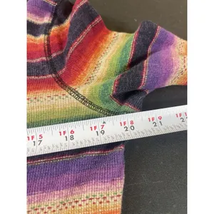 Lauren Ralph Lauren Active L Rainbow Striped Cowl Neck Top Long Sleeve Y2K Top thumbnail 8