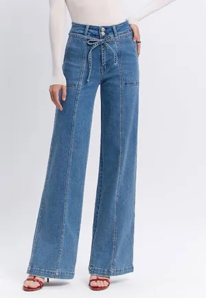 Vervet Wide-Leg High-Rise Jeans thumbnail 1