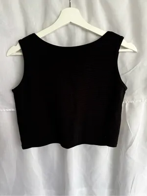 Amazon Sleeveless Waffle Knit Athleisure Crop Top thumbnail 5