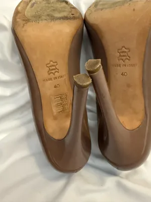 EUC Kurt Geiger London Eden Court Shoes in Natural Leather thumbnail 10