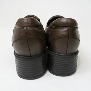 Vintage 90s Earth Harmony Brown Leather Heeled Loafers thumbnail 4