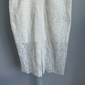 Bardot White embroidered midi cocktail dress luxury party knee length size M‎ thumbnail 3